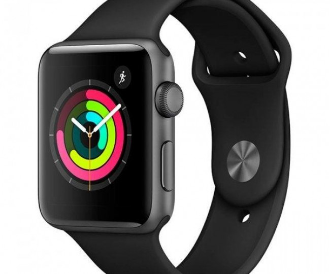 Apple Watch Series 3 38mm GPS Space gray Aluminum Gray Sport Band (MTF02) б/у